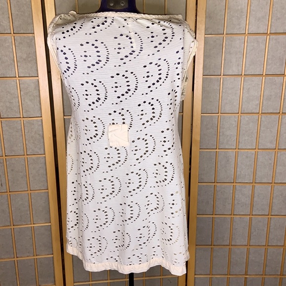 Free People Cream Lace Cotton Sleeveless Beach Cover Up Size Small - Picture 6 of 11